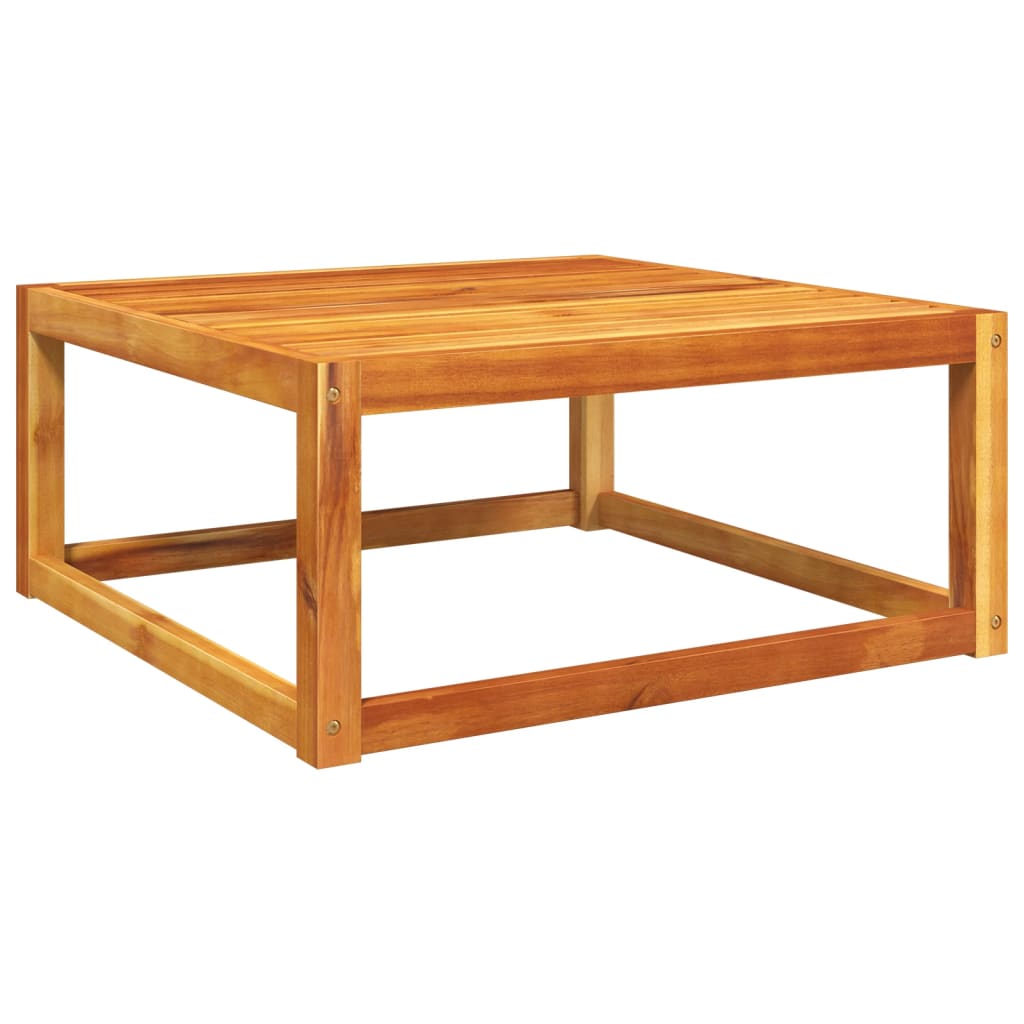 Table de jardin en bois d'acacia massif 65x65x29 cm - 6