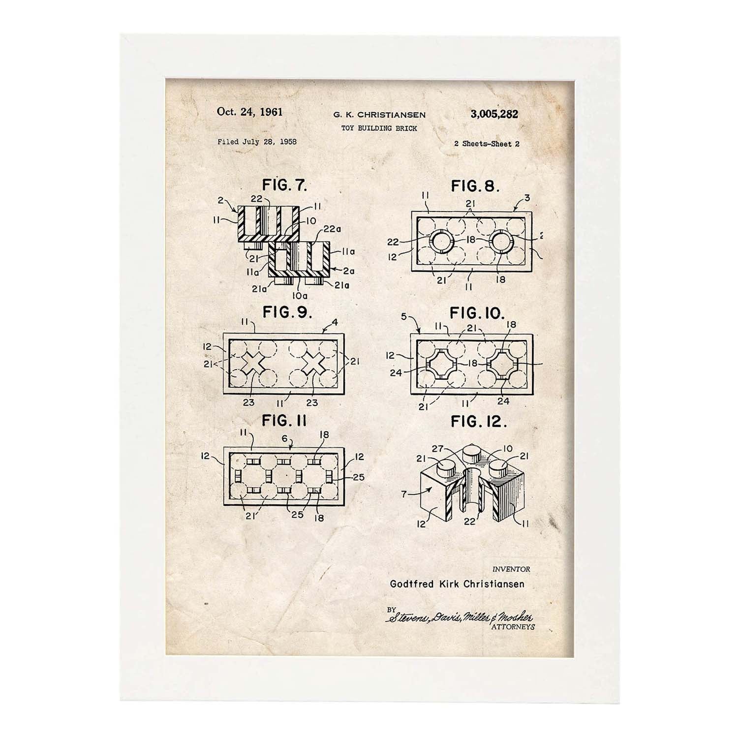 Parti Lego Post Limine Con Antico Design Di Frame Di