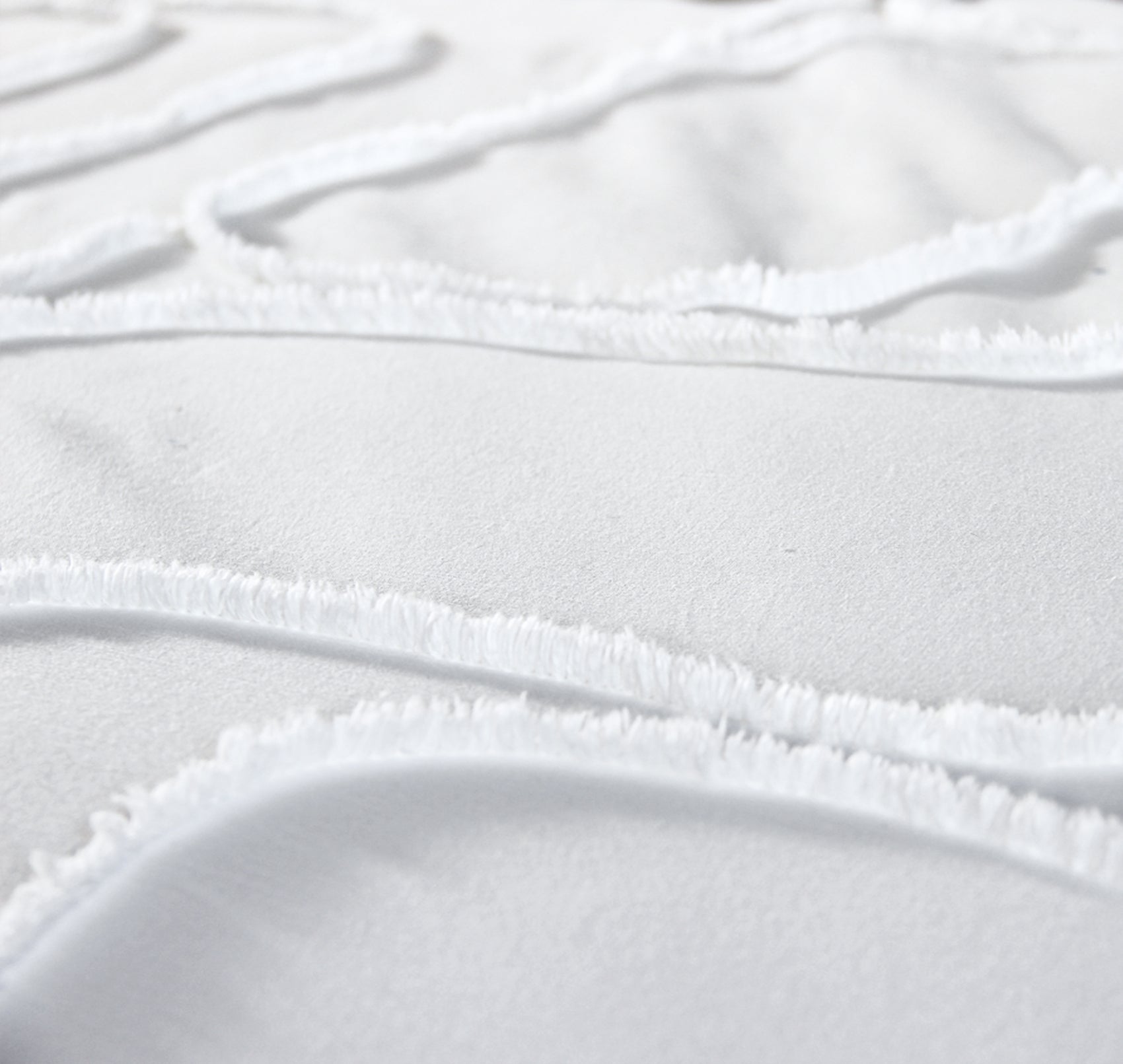 Parure de lit JAJA – 240x220 cm – Coton BCI lavé tufté – 52 fils/cm² – Blanc - 220x240cm - Blanc - 4