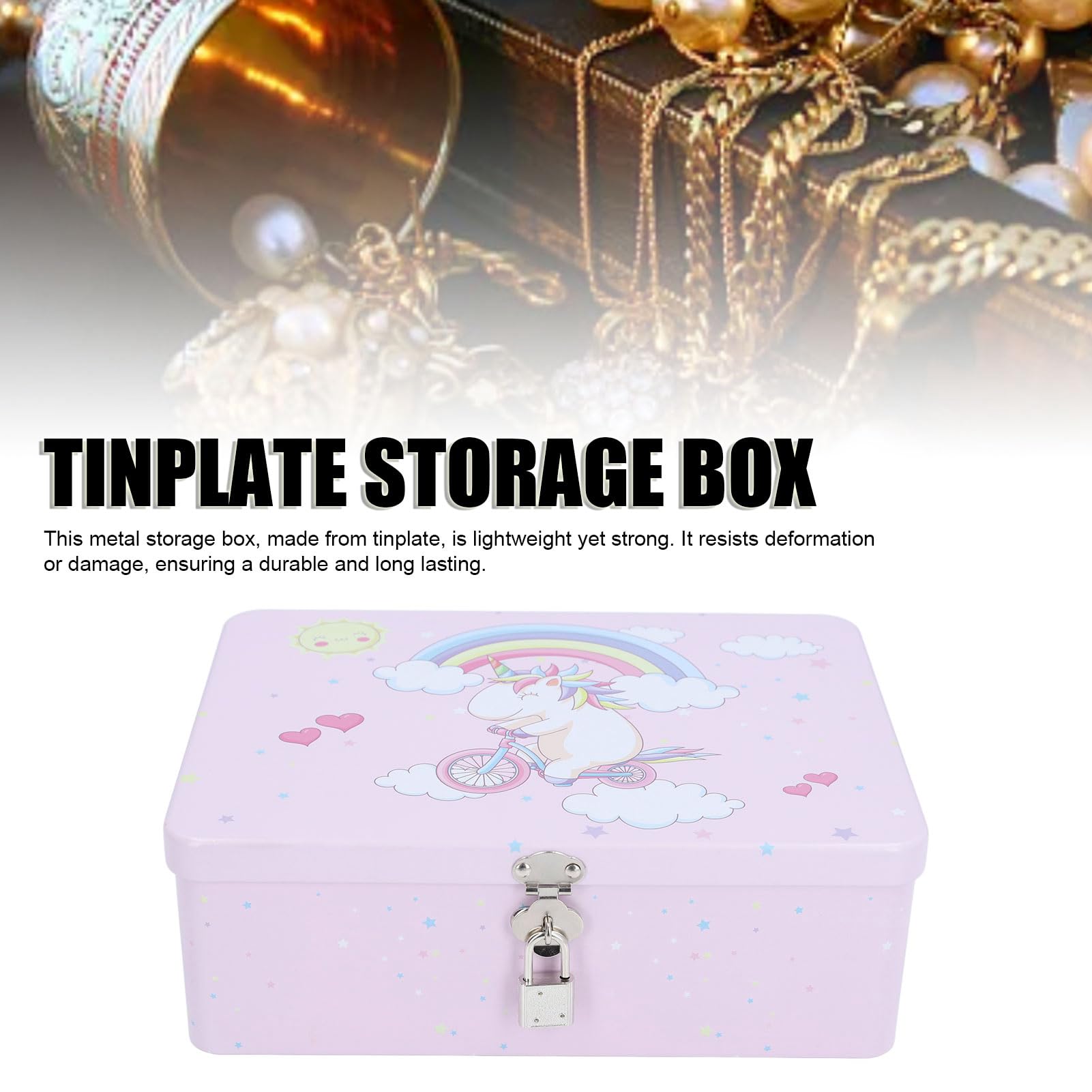 Boîte Rectangulaire Couvercle Charnière Boîtes Métal Rectangulaires Sibba 9,5x6cm - Boîtes Rangement Vide Couvercle Charnière Mini Boite De Rangement