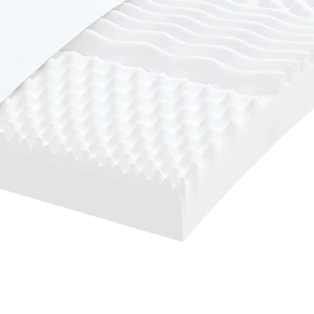 Colchón de espuma de 7 zonas dureza 20 ILD blanco 80x210 cm vidaXL - 6