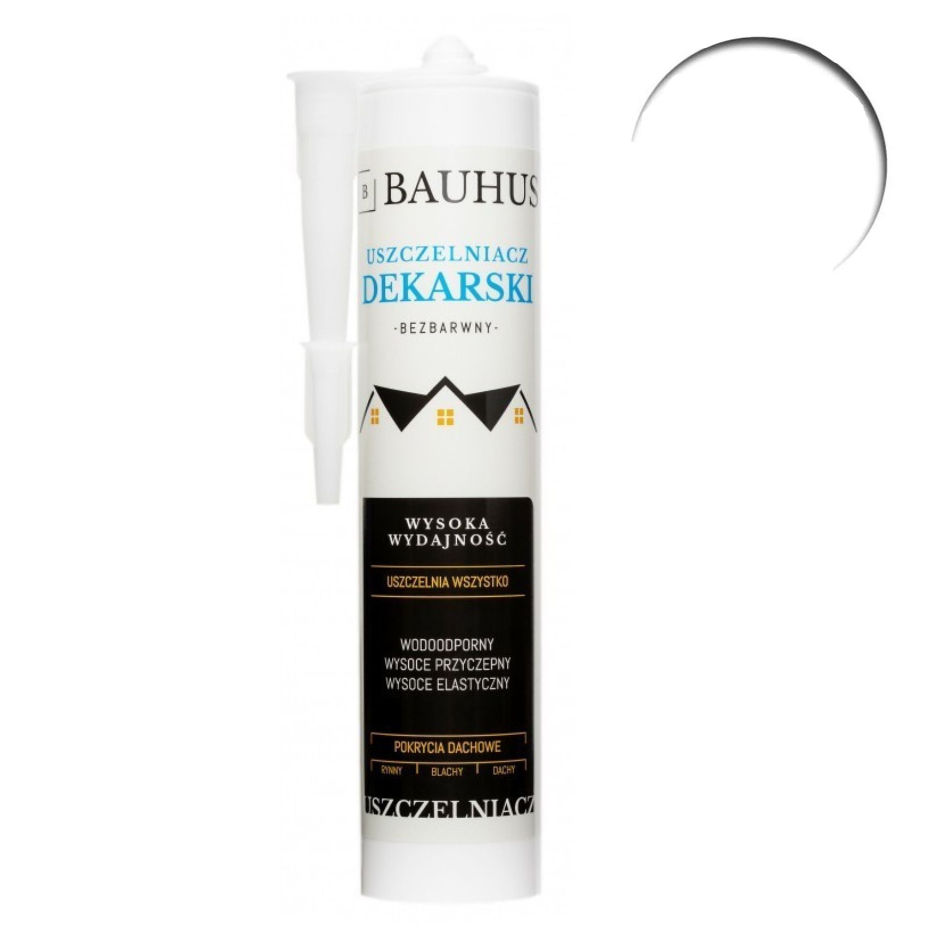 Uszczelniacz dekarski BEZBARWNY Bauhus 280 ml
