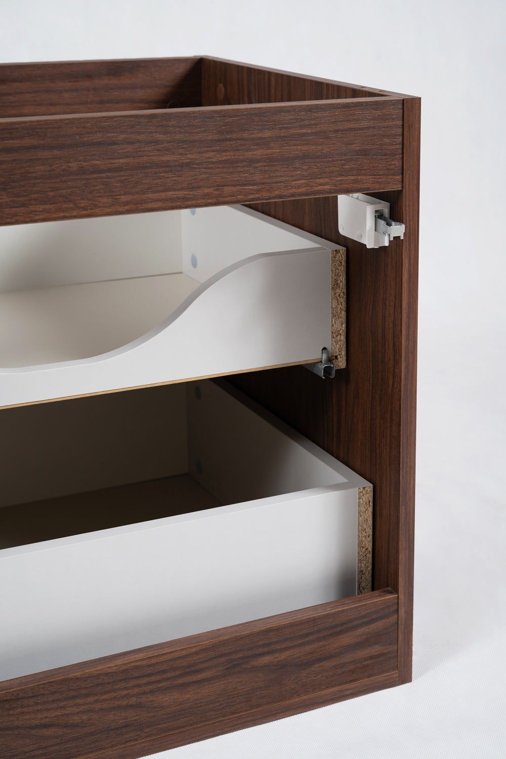Meuble suspendu sous lavabo FLOW noyer foncé 120 cm - 8