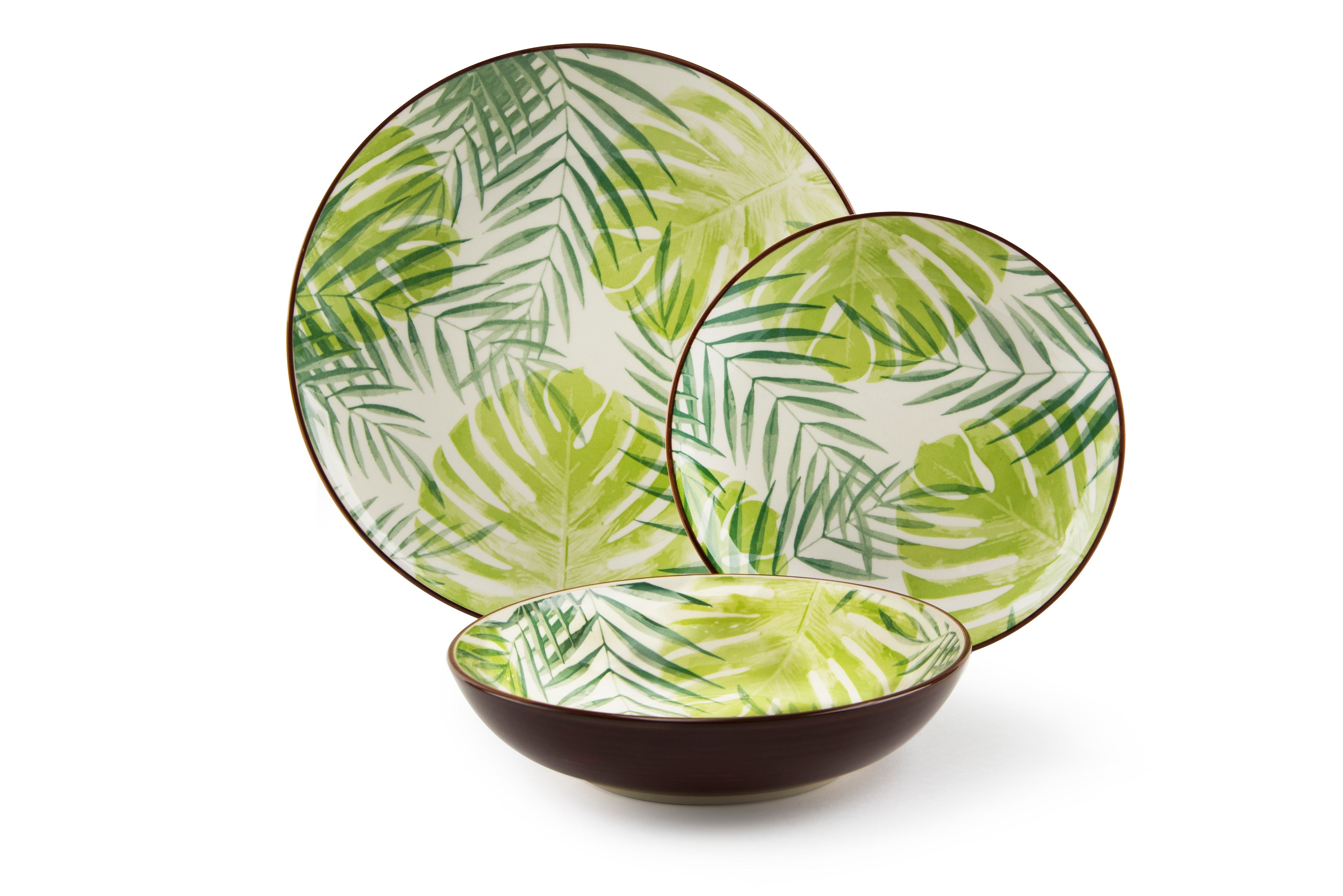 vancasso, Serie Guto, 16 Pezzi Servizio Piatti in Stoneware con 4