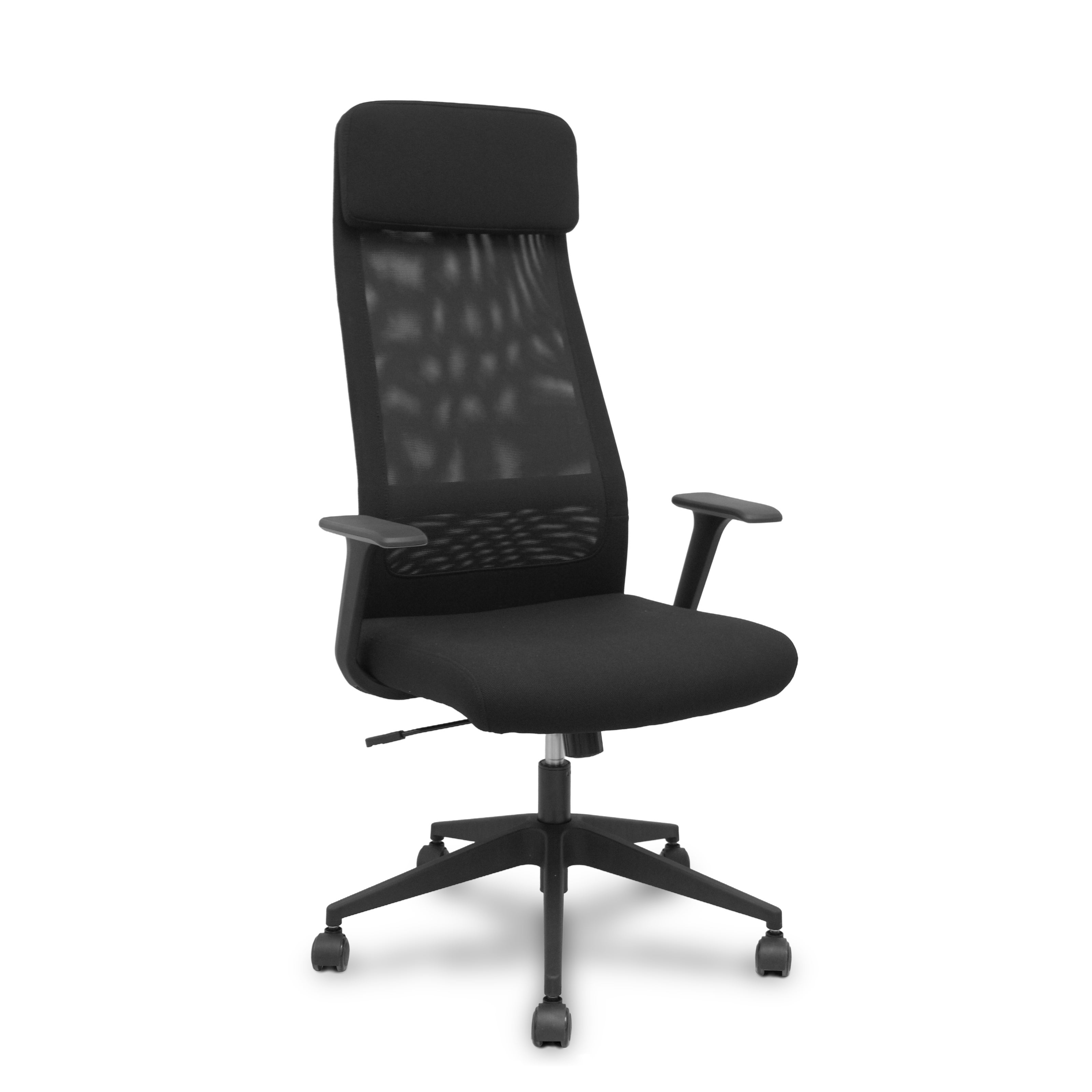 Forol  Silla De Oficina Pro536 Con Mecanismo Basculante Tapizada Con Tela Color Equipada Con Lumbar Fijo, Brazos Fijos, Cabecero Fijo Y Ruedas De Negro , Leroy Merlin