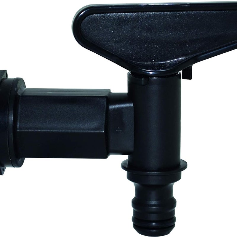 2 plastikowe krany do zbiorników na deszczówkę, krany do zbiorników na deszczówkę z wodoodporną taśmą PTFE - 3/4" - kran beczkowy do wiader, kran