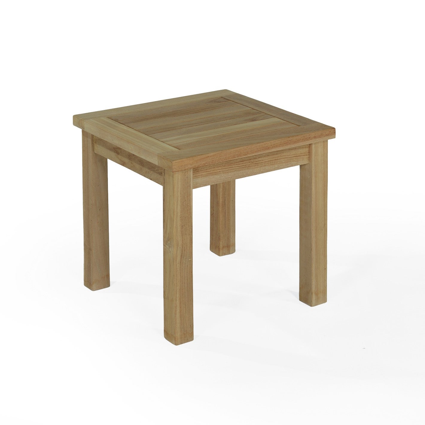 Table basse de jardin carré en Teck Marron - 2