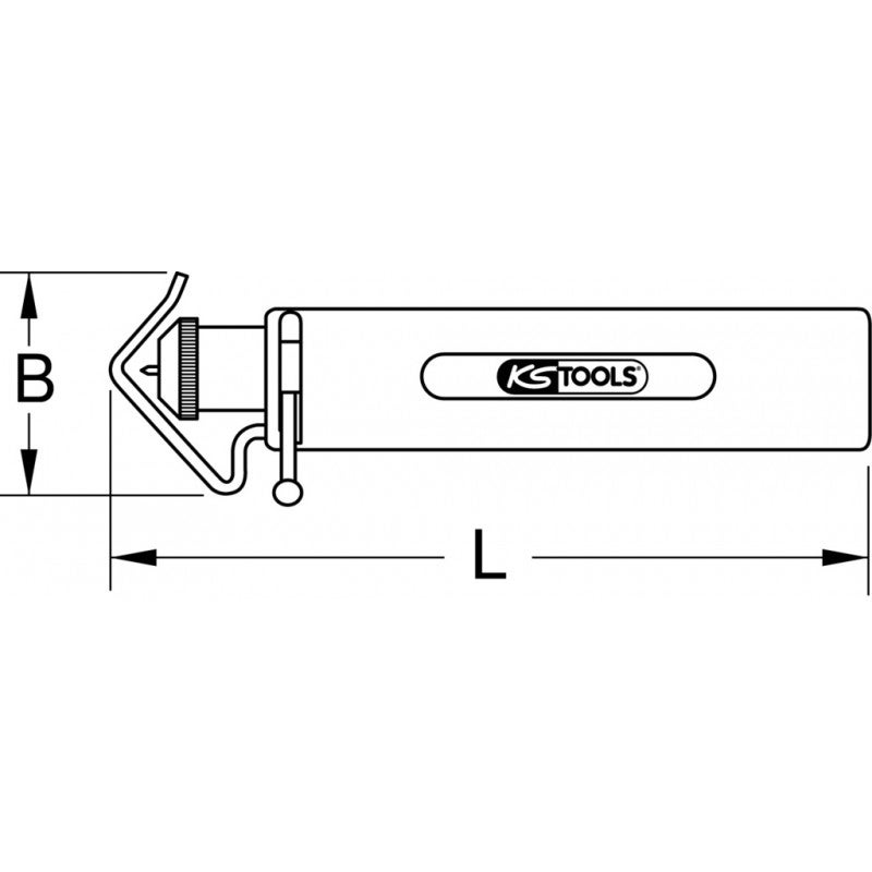 KS TOOLS 115.1256 Outil à dénuder les fils 8-28mm - 4