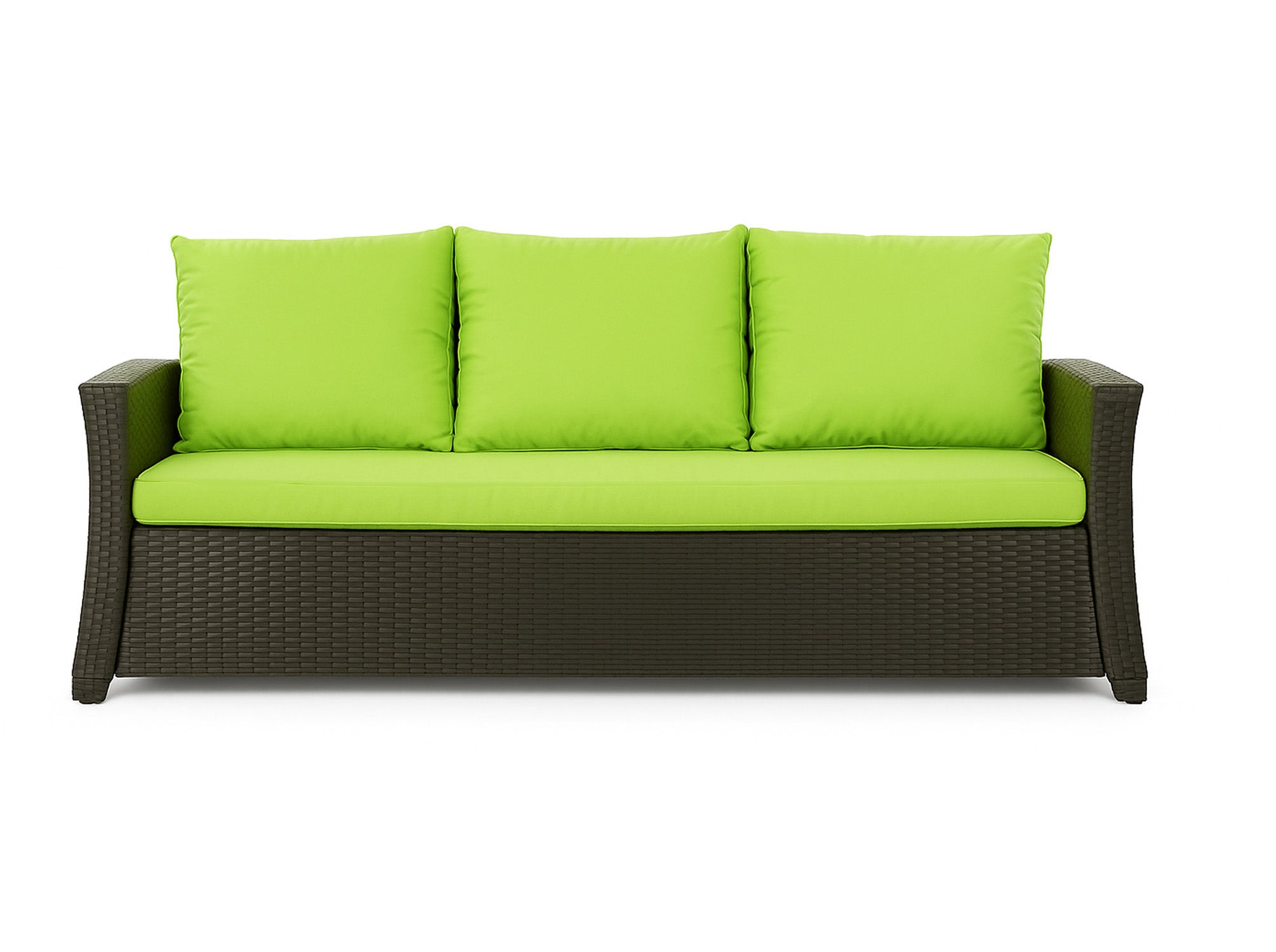 Poduszka ogrodowa na sofę rattanową 160x50x50cm poduszka na meble rattanowe limonka, poduszka na balkon taras, poduszki na meble ogrodowe