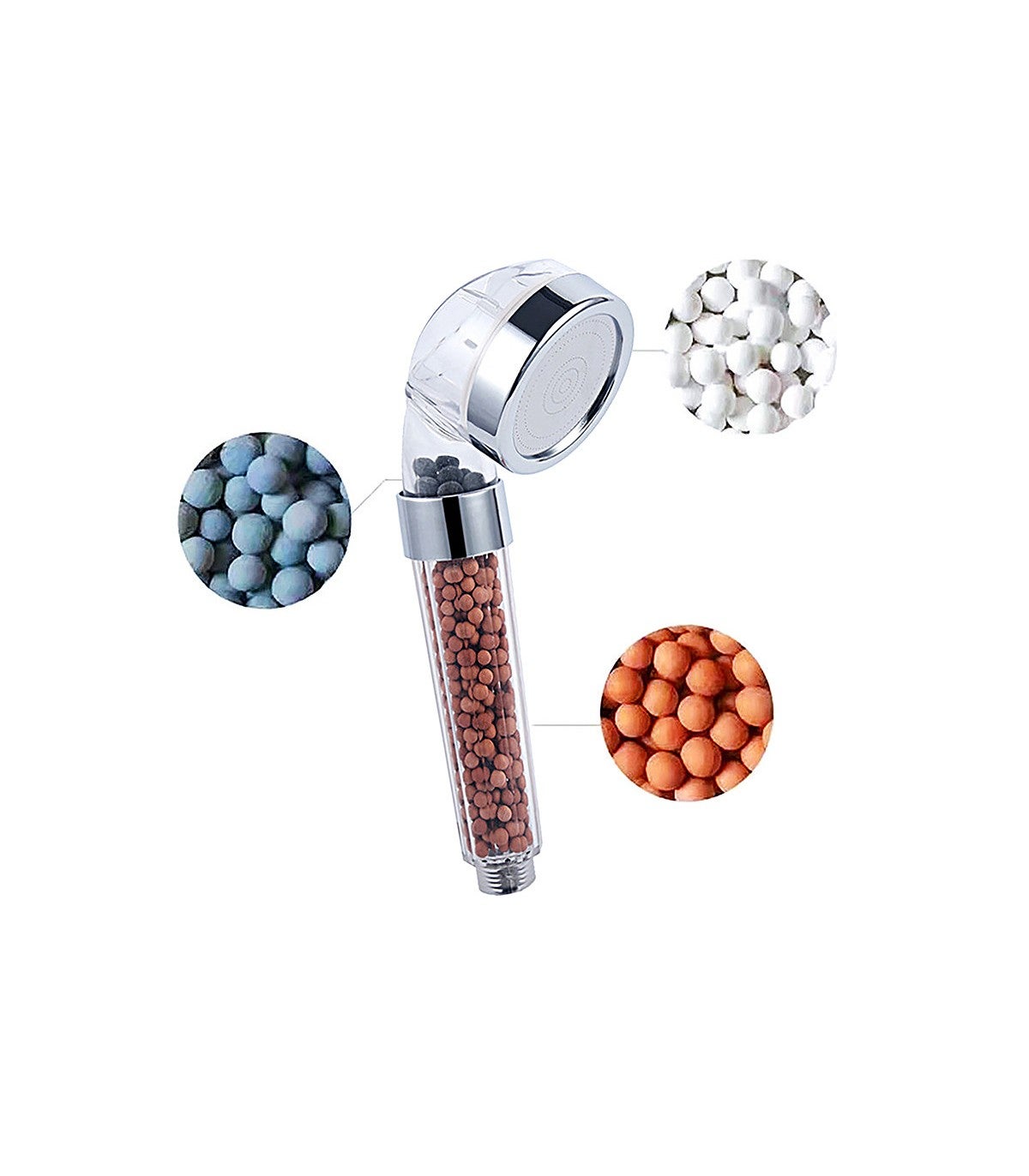 Kit Pommeau Douche Pressurisée Ions BL-1001S-ION | - 6