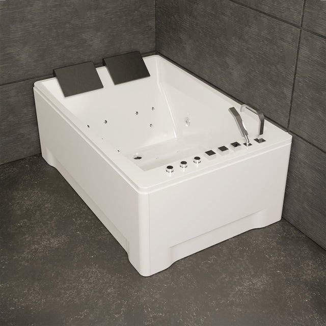 Vasca Idromassaggio 2 Posti Tonsay Duo Jets (bianco) L180 X L120 X H68 Cm, By Spalina