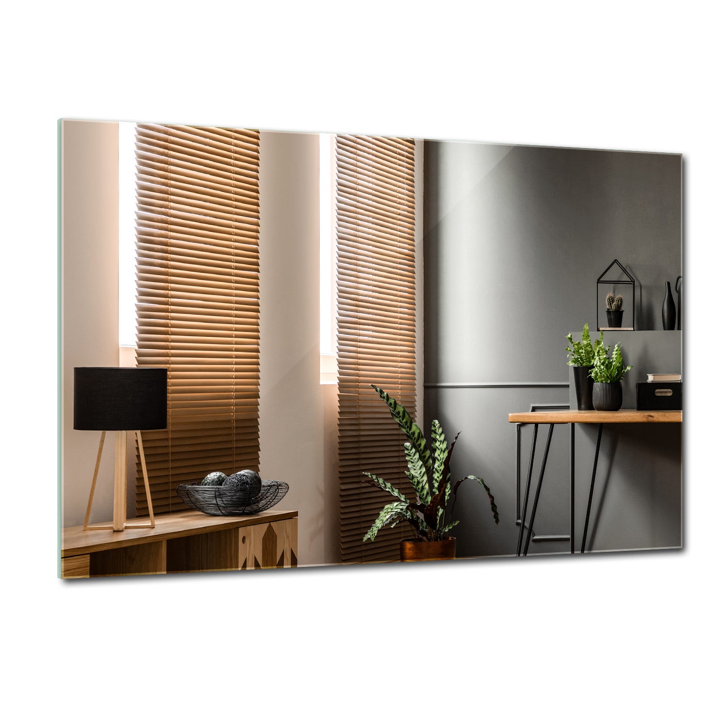 Miroir Mural Rectangulaire, Grand miroir de salle de bain Glamour sans ...