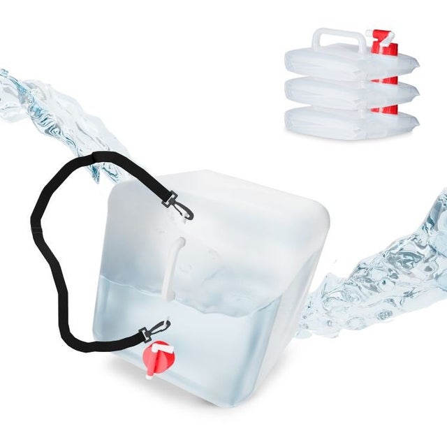 Conteneur Souple Transparent Pluvia Pluvia® Kit De Bidon D'eau Potable Pliable 20 L (2 X 20 L) - Équipement Bidon Eau Pliable 20L