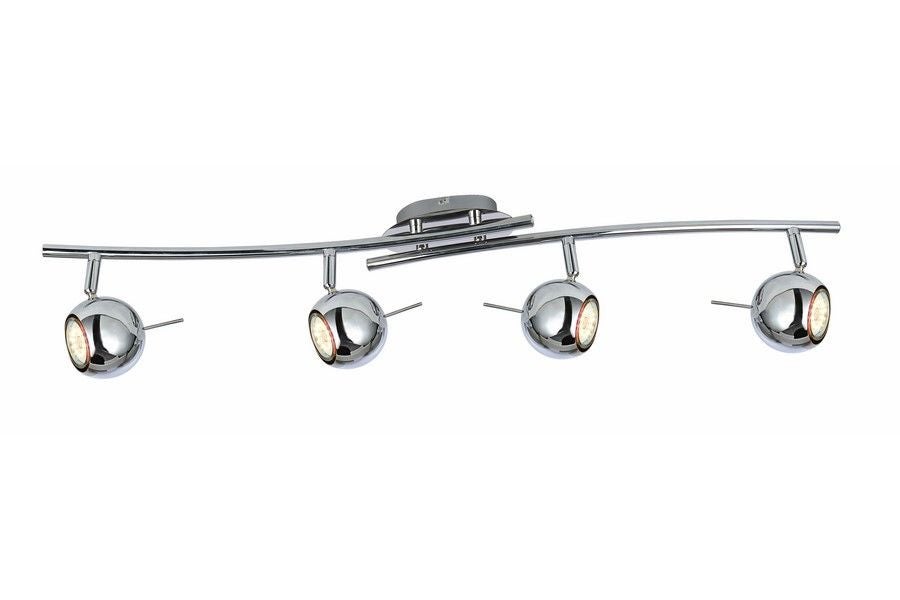 Lampa sufitowa wisząca Santorini 2 chromowana 4xGU10x50W wym: 16 x 80 x 8 cm metal Reality
