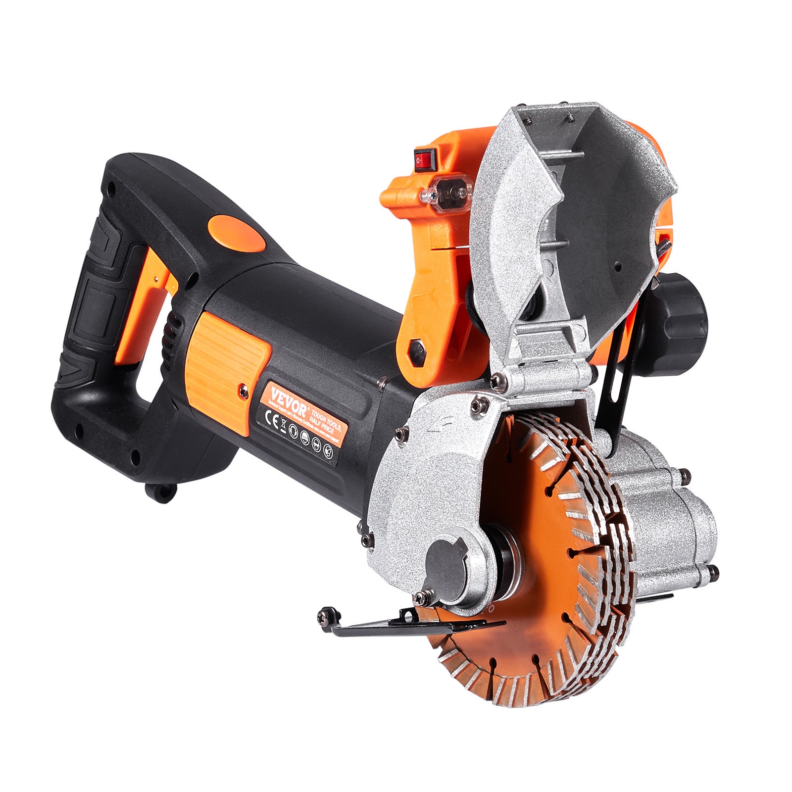 Rainureuse Murale Électrique SucceBuy 2500 W Disque 133 mm Profondeur 41 mm 6400 tr/min Coupe Murale avec Pompe à Eau 5 Lames - 7