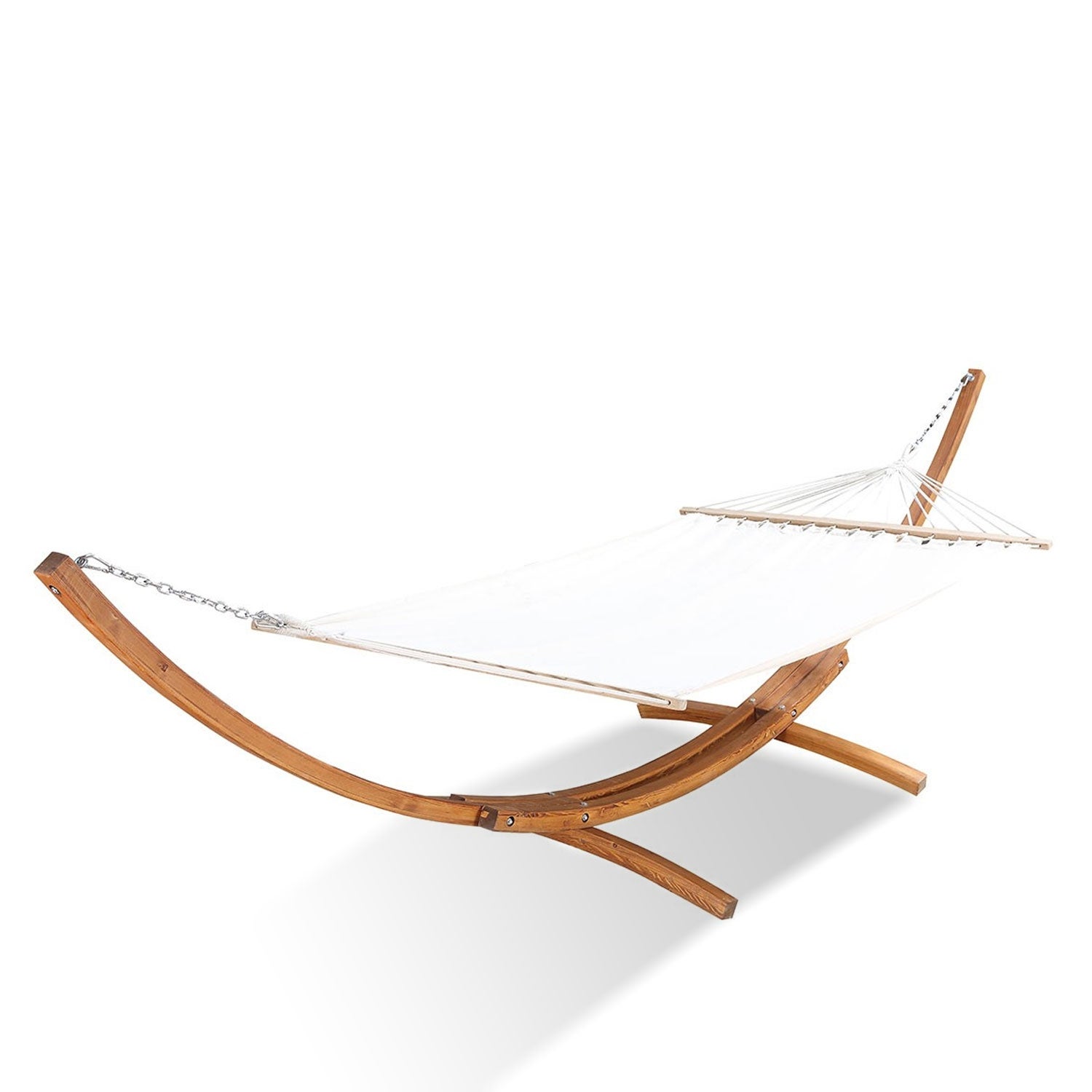 Hamac sur support 3,15 m en bois écru LAGOA - 2
