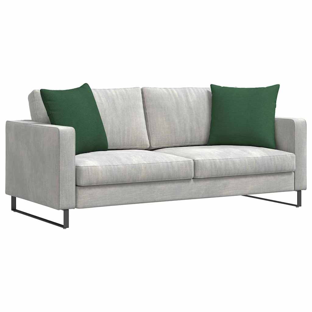 Coussins de canapé 2 pcs Vert foncé 50 x 50 cm vidaXL - 4