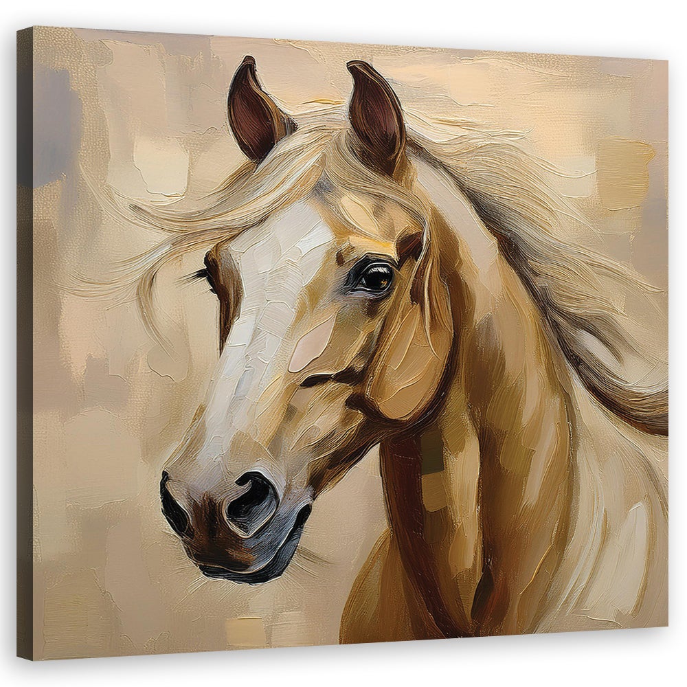 Obraz na płótnie, Zwierzęta Koń Malowany 40x40