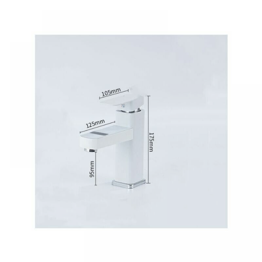 Rubinetto da bagno con display digitale, rubinetto per lavabo con indicatore LED della temperatura, miscelatore monocomando (argento) | Leroy Merlin
