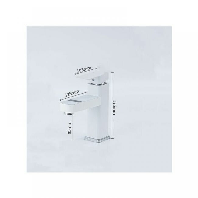 Rubinetto da bagno con display digitale, rubinetto per lavabo con indicatore LED della temperatura, miscelatore monocomando (argento) | Leroy Merlin Rubinetto da bagno con display digitale, rubinetto per lavabo con indicatore LED della temperatura, miscelatore monocomando (argento) | Leroy Merlin