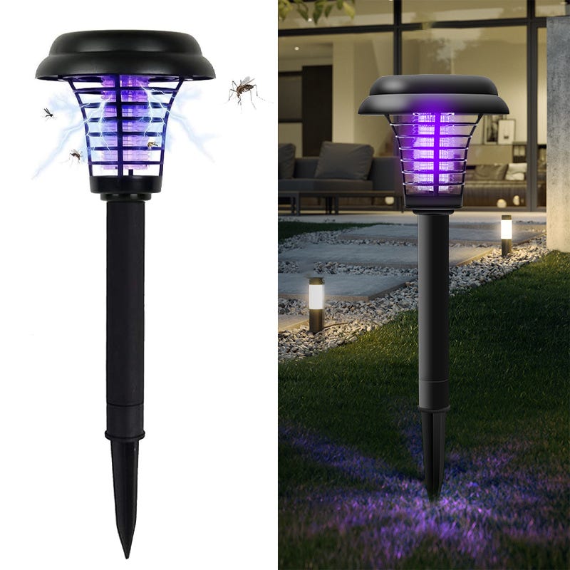 Piège à insectes d'extérieur, Lampe solaire anti-moustiques, Répulsif ...