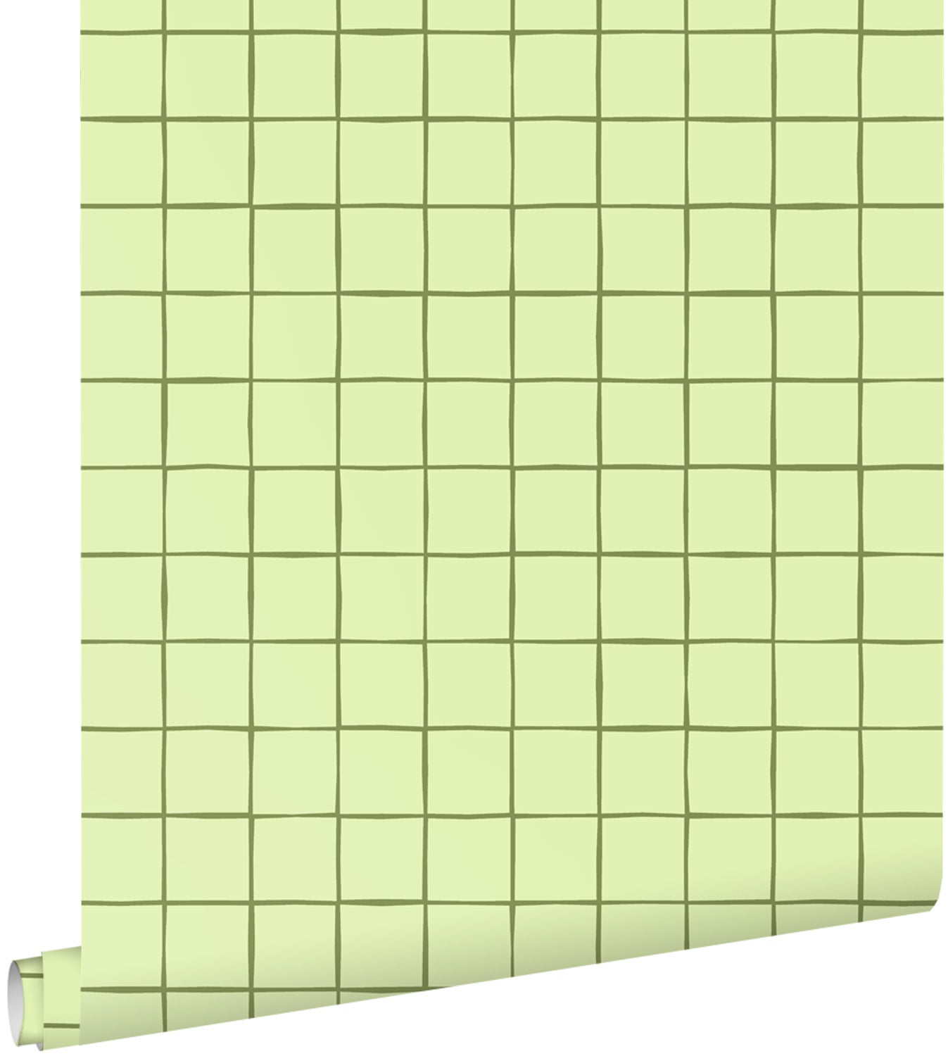 Tapeta motyw kratki zielonym - 50 x 900 cm - ESTAHOME
