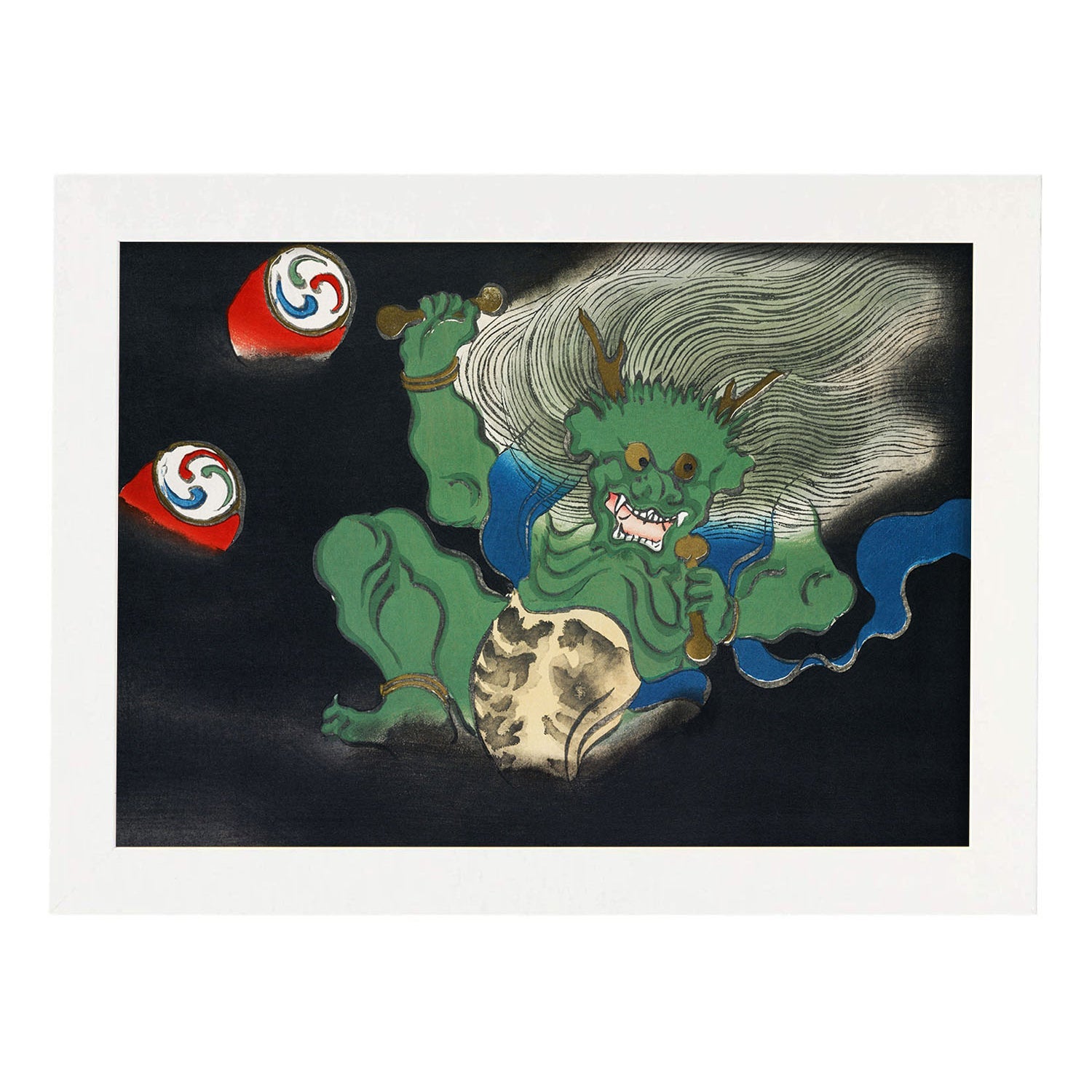 Lamina rinpa 02. pósteres con llamativas ilustraciones rinpa del artista japones kamisaka sekka. sin marco - a3
