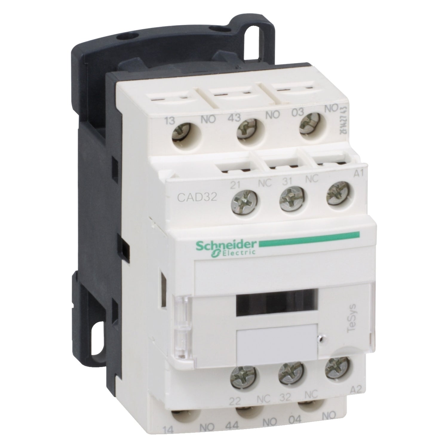 contacteur auxiliaire d - tesys - 10a - 3f+2o - 24v dc - ap - bc - schneider electric cad32bl - 2