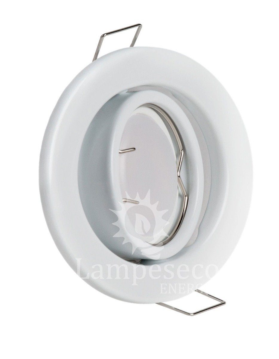Lot de 50 Spot led encastrable complete orientable blanc avec ampoule gu10 230v eq. 50w, lumiere blanc neutre - 3