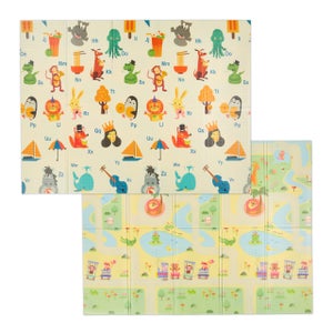 Tapis Pour Enfants Papillon Crème - Doux, Antidérapant, Sans Substances Nocives | Pour Chambre D'enfant