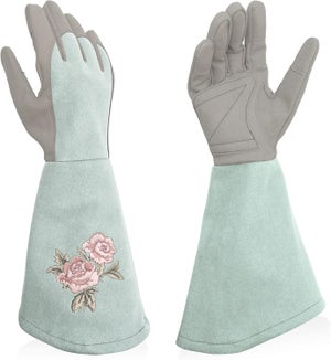 Gants D'apiculteur En Cuir De Chèvre - Taille L (9) - Manches Allongées 23 Cm - Résistants Aux Piqûres - Fabriqués En Pologne