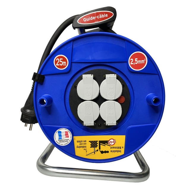 Enrouleur de câble Standard PRO avec USB 25m H07RN-F 3G2,5 IP44