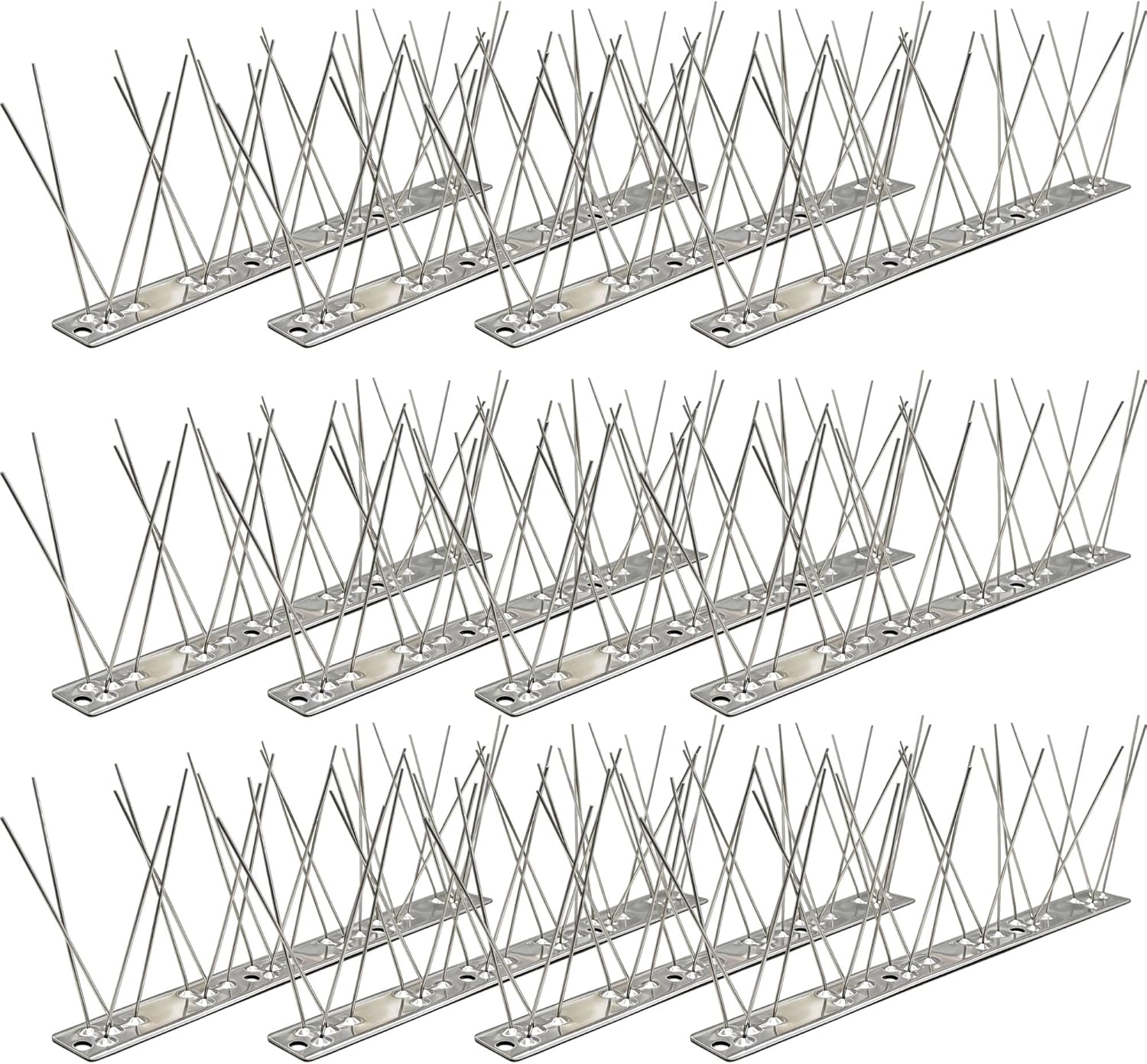 Pics Anti Inox (3m, 12 pcs à 25cm) Kit Répulsif Oiseaux 304 avec 24 — free download