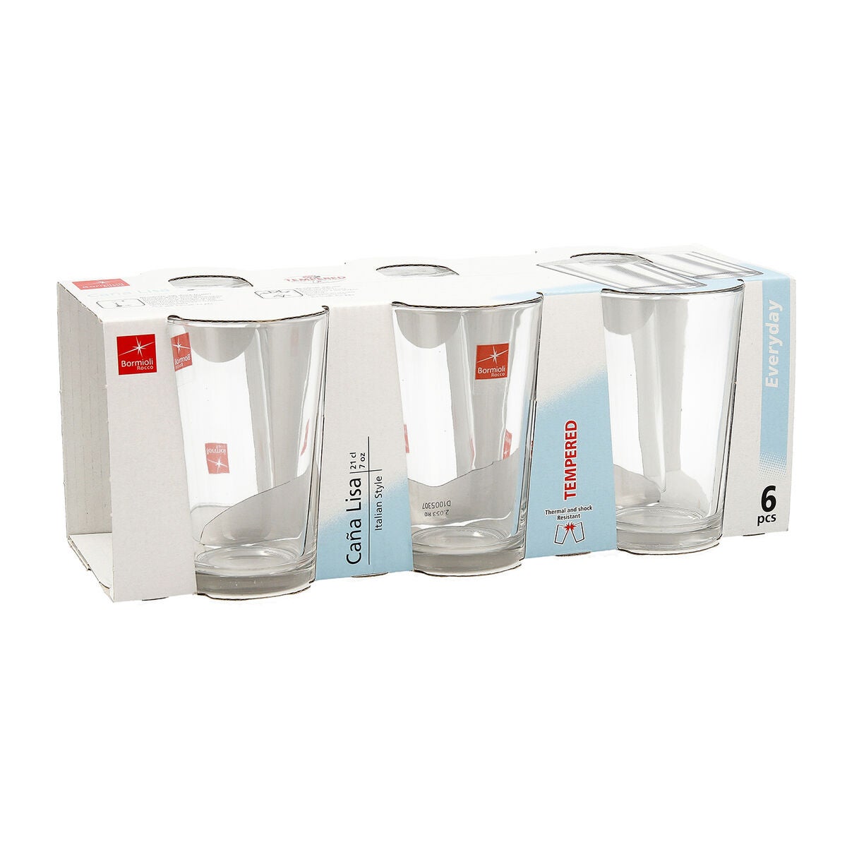 Set 6 Bicchieri Da Birra In Vetro Bormioli Rocco Newpilsner CL29 - Trasparenti, Eleganti, Lavabili In Lavastoviglie