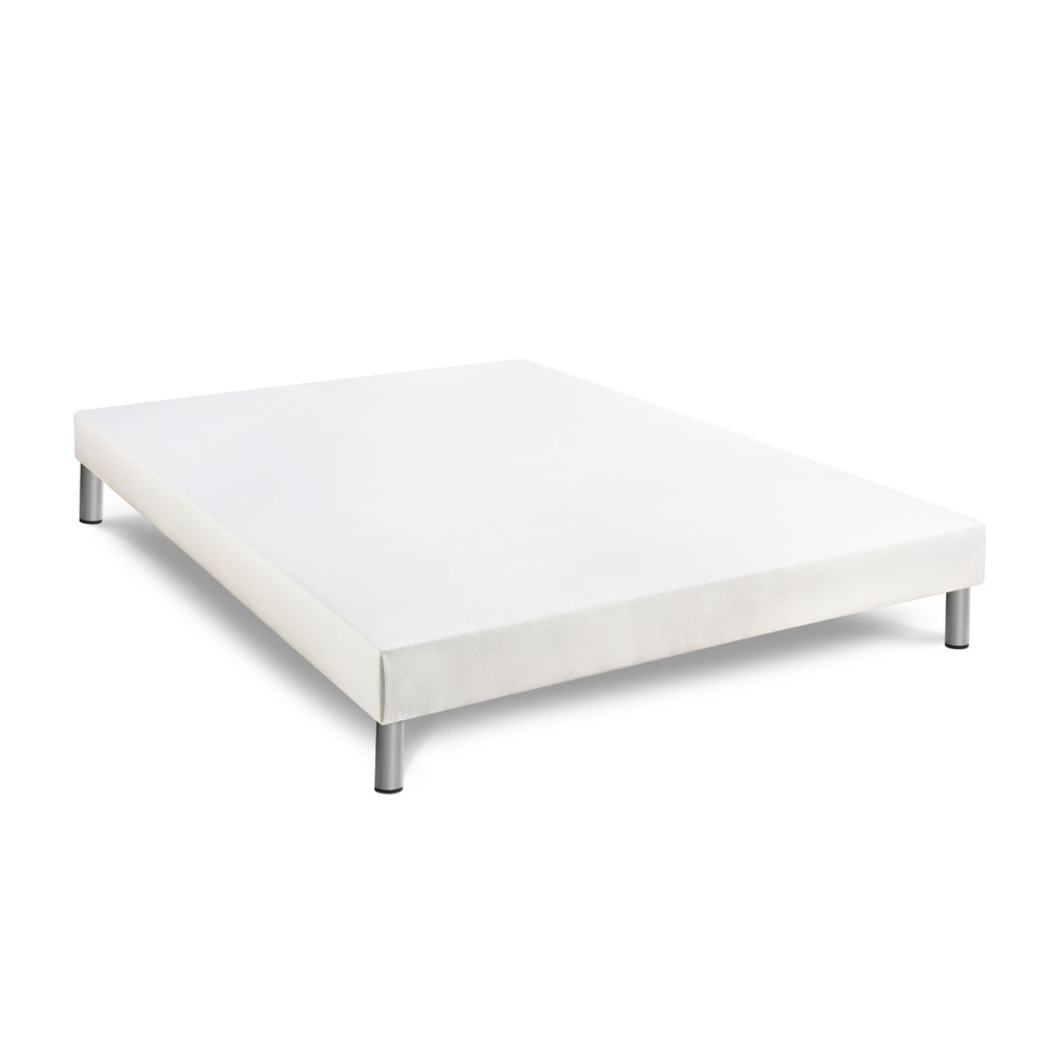 Matelas 160 x 200 cm Perform - Mémoire de forme - Ep : 23 cm - sommier Blanc avec 2 oreillers et couette - 6