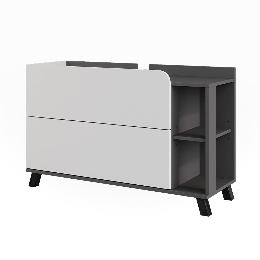 Vicco Szafka pod umywalkę Karen, Antracyt/biały, 100 x 65 cm z 2 szufladami