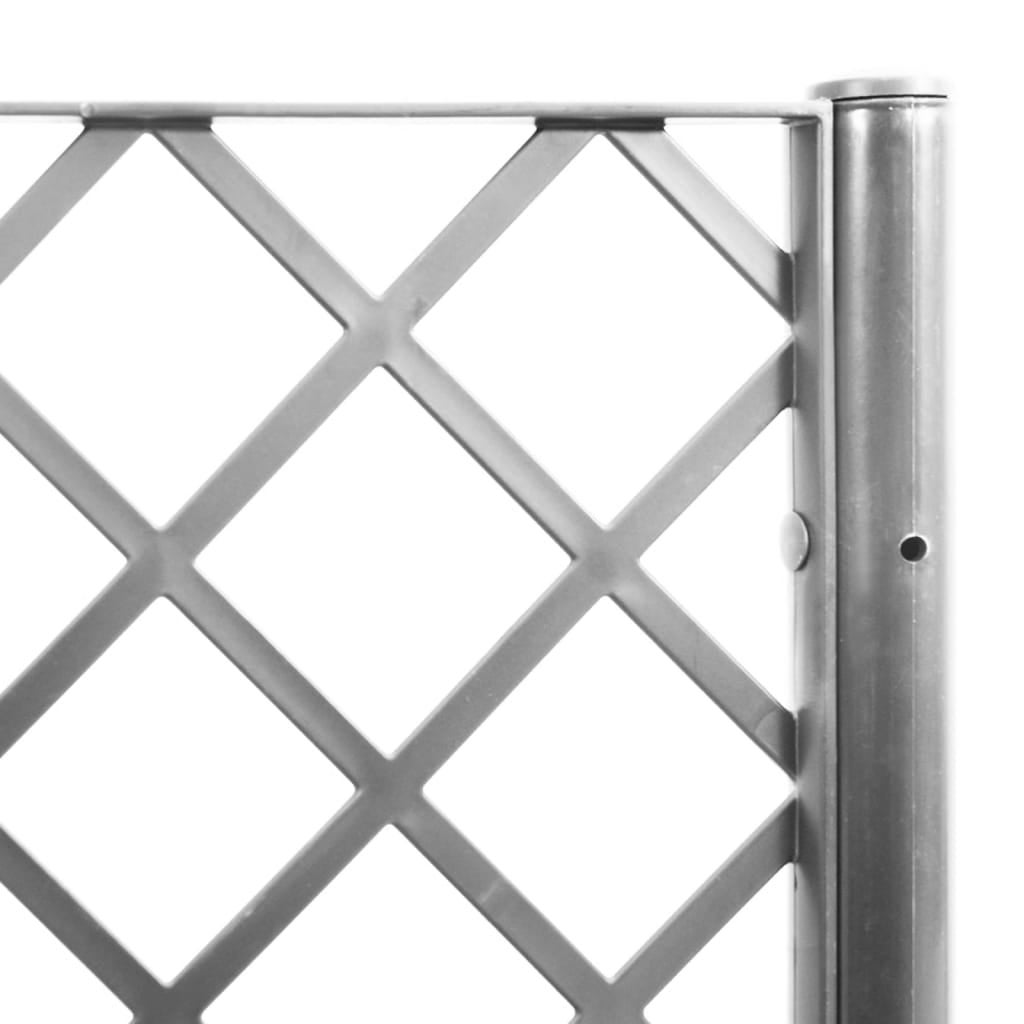 Maison Exclusive - Vaso/floreira de jardim c/ treliça 160x120x142cm PP cinza-claro - 8
