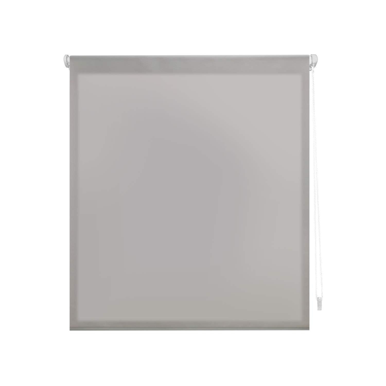 Blindecor | estor enrollable translúcido liso easyfix sin herramientas - medidas estor: 107x180 - medidas tela estor: 104x175 - estor gris plata