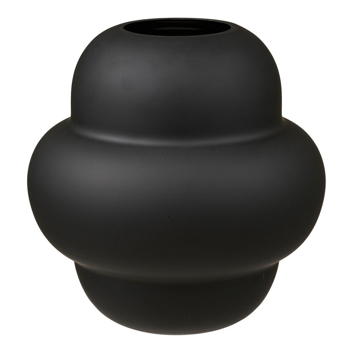 Wazon Dekoracyjny HN1, Szkło, Czarny, Seven Design