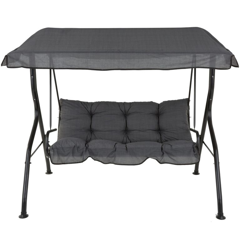 Huśtawka ogrodowa Luna / Kate szara kratka PATIO