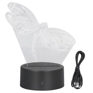 Lampada da tavolo 3D Luce notturna a LED 7 colori Interruttore touch Lampada decorativa alimentata tramite USB Camer | Leroy Merlin
