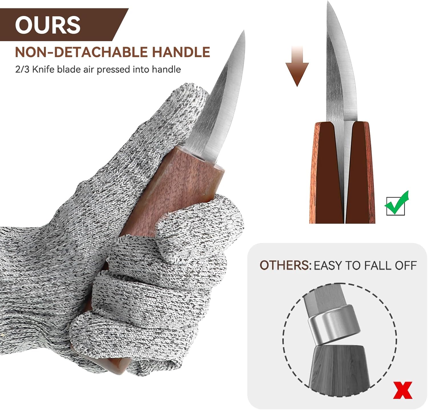 Coffret d'outils de sculpture de luxe, comprenant des couteaux à sculpter et des couteaux à bois (15 pièces) - 4