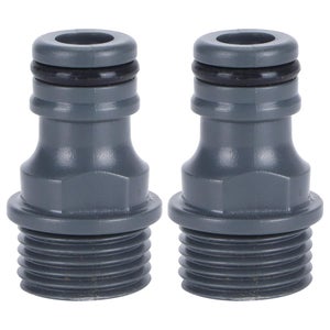 Adattatore Universale Per Rubinetto - 2 Pezzi In Ottone Cromato | Per Idropulitrici E Lavastoviglie