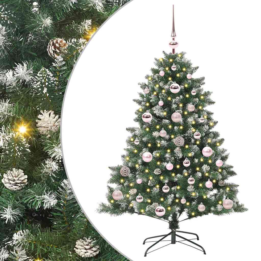 Sztuczna choinka Zielony 85 x 85 x 120 cm PVC, plastik i stal