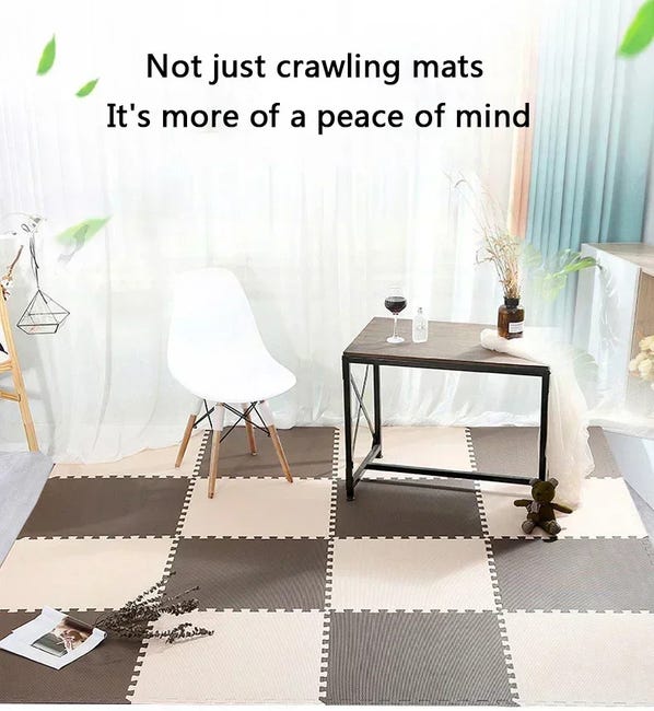 16 alfombrillas de espuma EVA antideslizantes para suelo de bebé