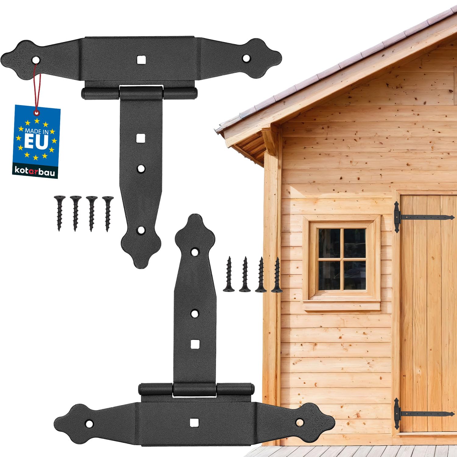 2x zawias altanowy krzyżowy bramowy okiennic 150mm - KOTARBAU