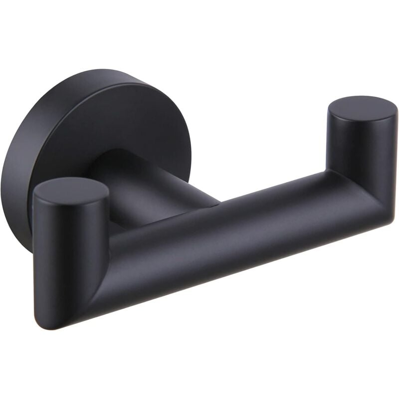 Lot De 2 Crochets à Serviette Nickel Brossé - Acier Inoxydable - Pour Salle De Bain, Cuisine, Douche Extérieure