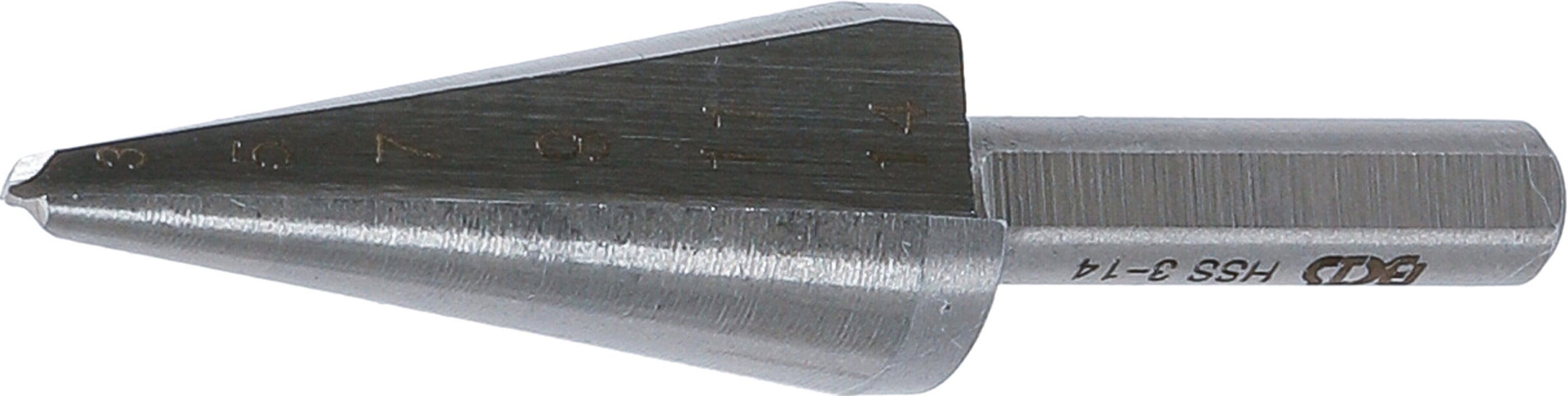 BGS Wiertło stopniowe do blachy wysokowydajne rozmiar 1 3 - 14 mm - 1620