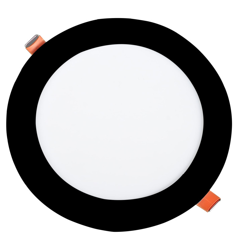 Module LED Rond Mince 12W – 3CCT – Noir – Aluminium – Ø168mm | Leroy Merlin