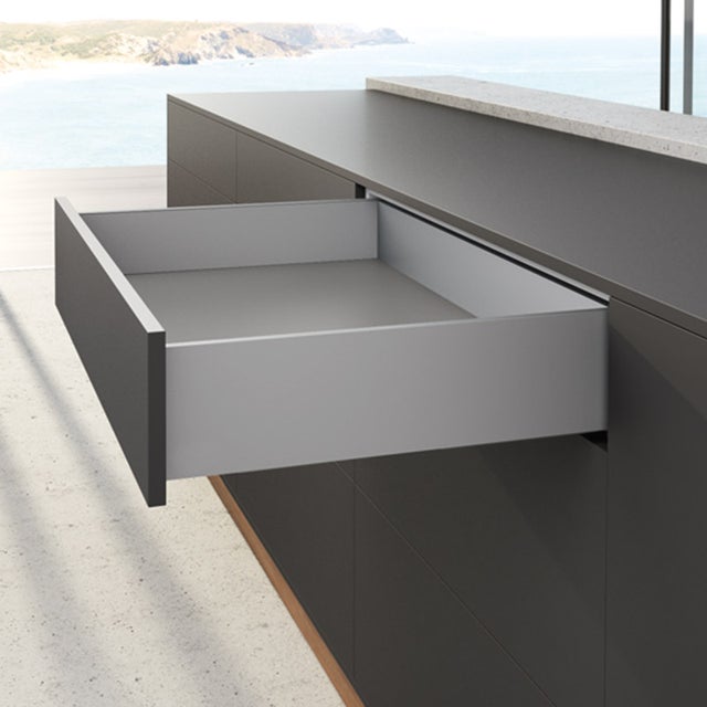 Kit avantech you hauteur 139 mm - Attaches façade : A visser - Décor : Blanc - Longueur : 400 mm - HETTICH